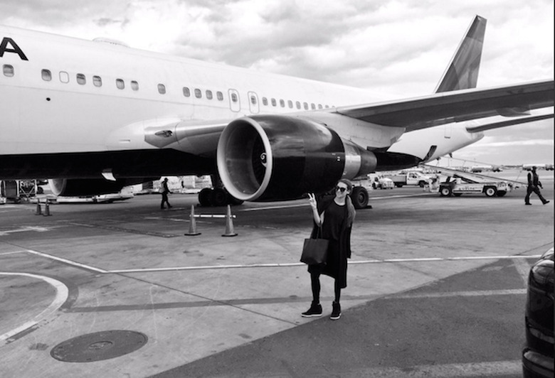upfronts-2016-bts-lea-michele-plane