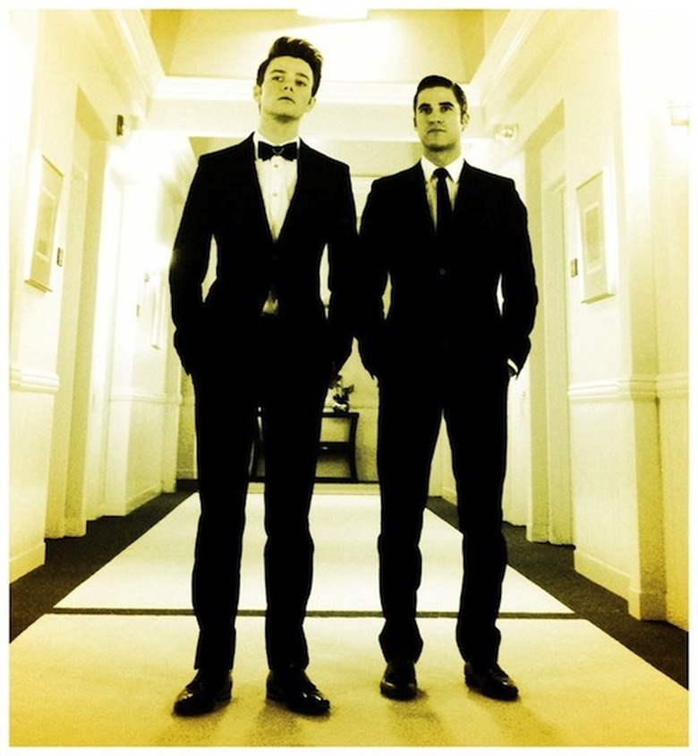 klaine tuxes glee