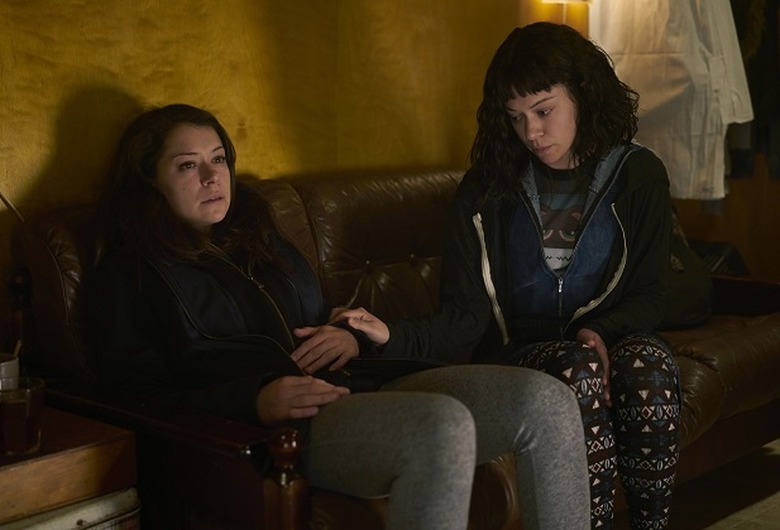 Sarah (TATIANA MASLANY) and M.K. (TATIANA MASLANY)