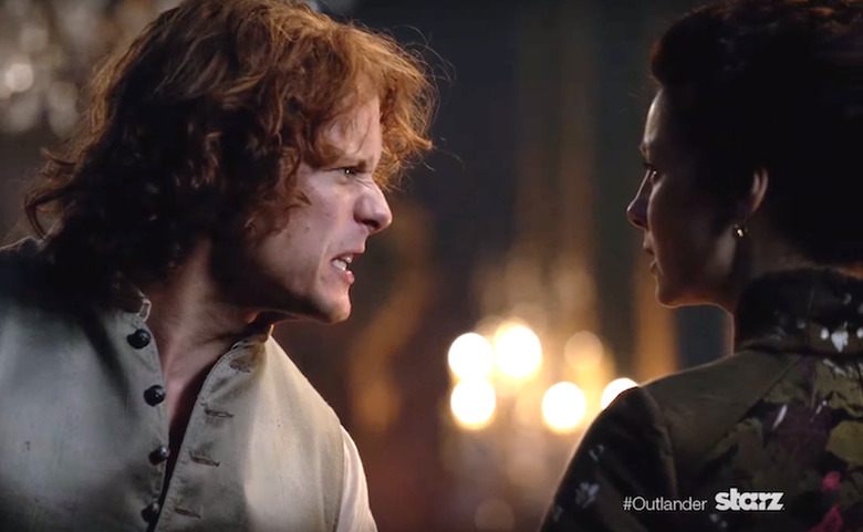 Outlander Season 2 Video Jamie Claire Fight