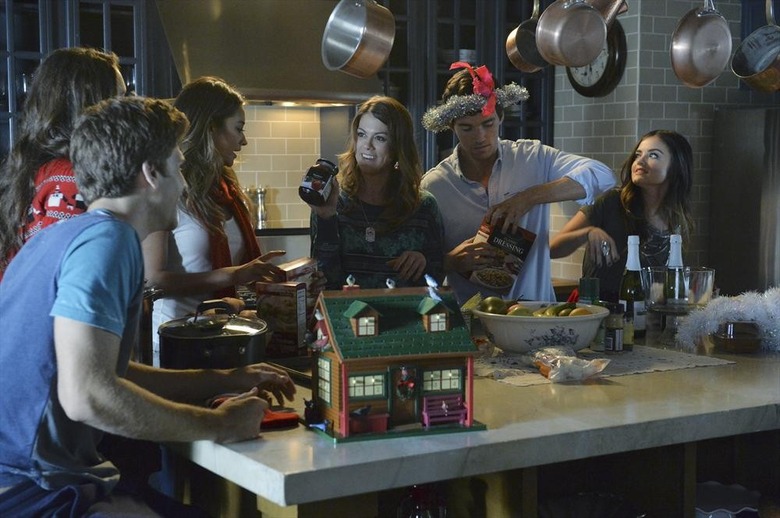 KEEGAN ALLEN, TROIAN BELLISARIO, SHAY MITCHELL, LINDSEY SHAW, IAN HARDING, LUCY HALE