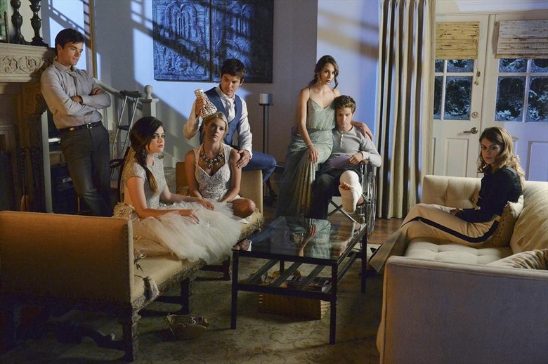 IAN HARDING. LUCY HALE, ASHLEY BENSON, TYLER BLACKBURN, TROIAN BELLISARIO, KEEGAN ALLEN, LINDSEY SHAW
