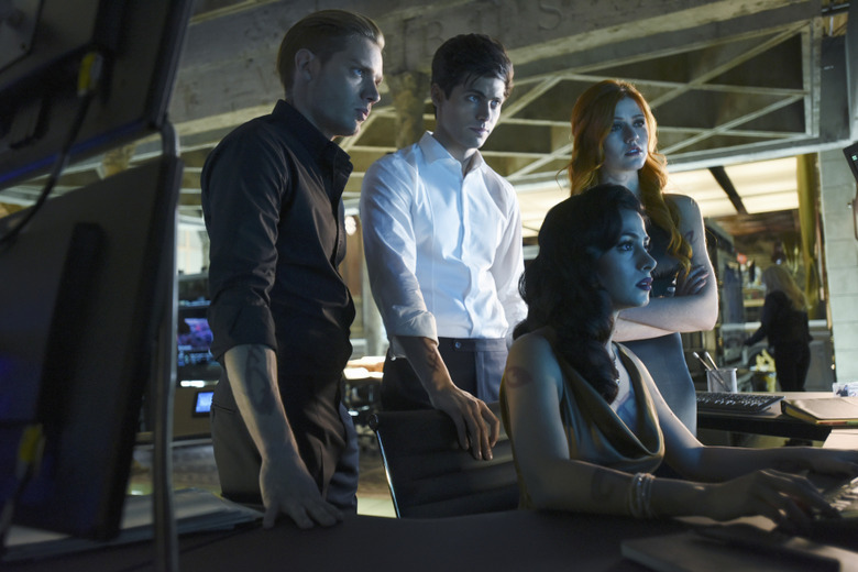 DOMINIC SHERWOOD, MATTHEW DADDARIO, EMERAUDE TOUBIA, KATHERINE MCNAMARA