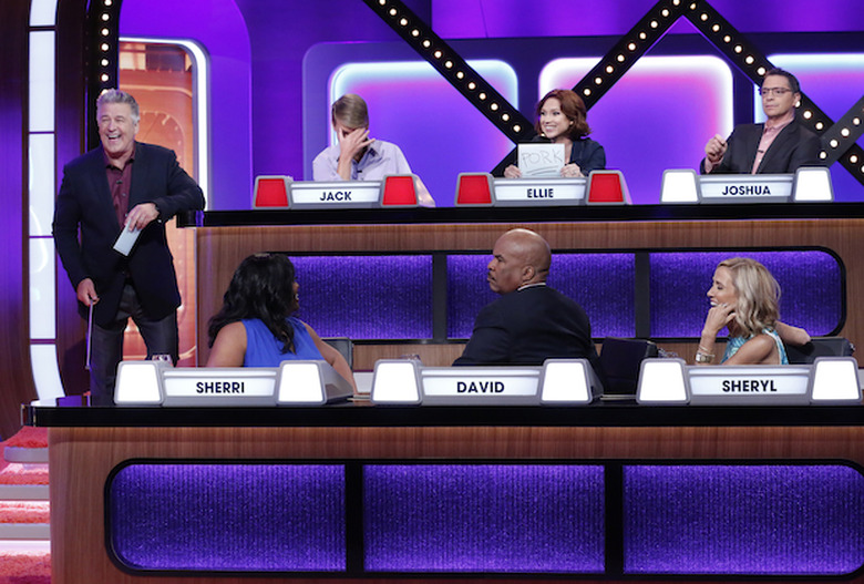 ALEC BALDWIN; JACK MCBRAYER, ELLIE KEMPER, JOSHUA MALINA (top row); SHERRI SHEPHERD, DAVID ALAN GRIER, SHERYL CROW (bottom row)
