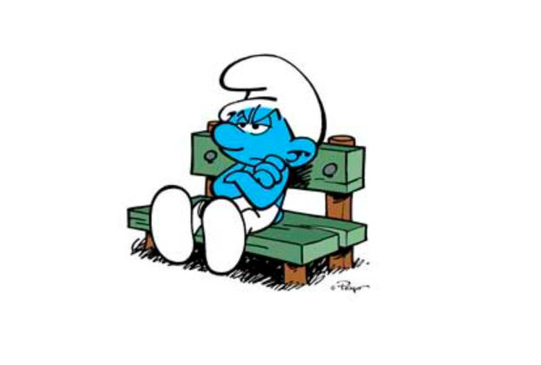 Quarantine Characters Grouchy Smurf, The Smurfs