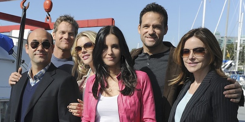 IAN GOMEZ, BRIAN VAN HOLT, BUSY PHILIPPS, COURTENEY COX, JOSH HOPKINS, CHRISTA MILLER