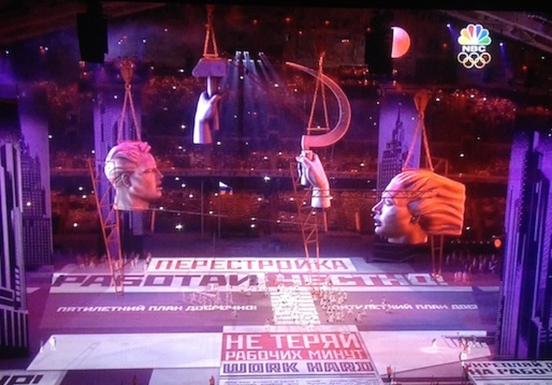 sochi opening hammer sickle