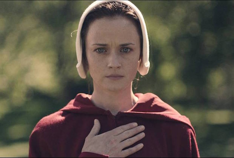 Alexis Bledel in the Handmaid's Tale