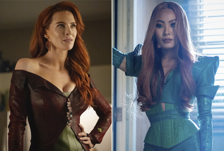 Bridget Regan and Nicole Kang in Batwoman