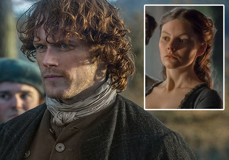 Outlander Jamie Kiss Laoghaire Sam Heughan