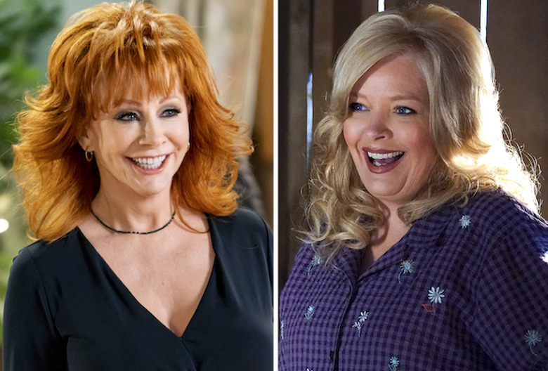 Reba McEntire and Melissa Peterman on Young Sheldon