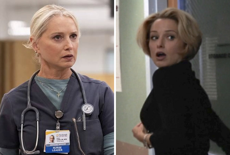 The Pitt's Katherine LaNasa (Charge Nurse Dana Evans) in 'ER' Season 9, Episode 4