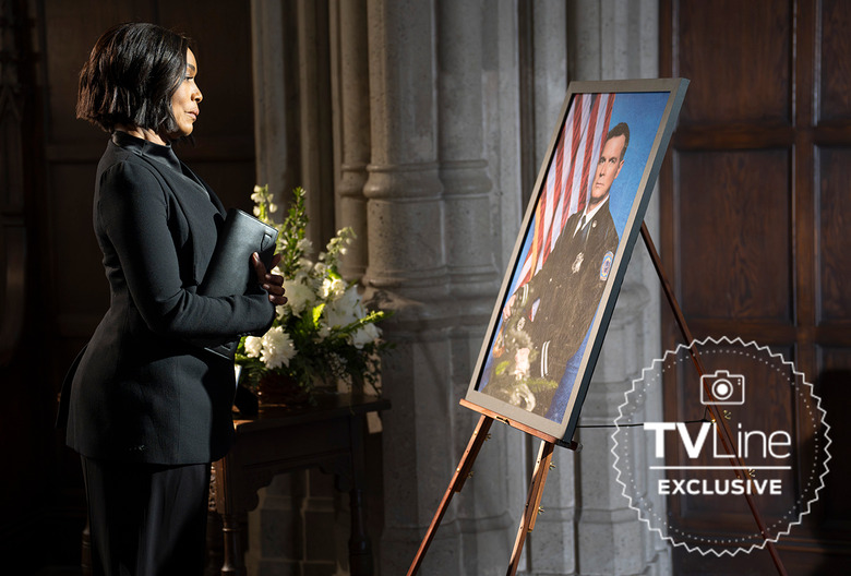 911 Season 8 Episode 16 Bobby Funeral Photos