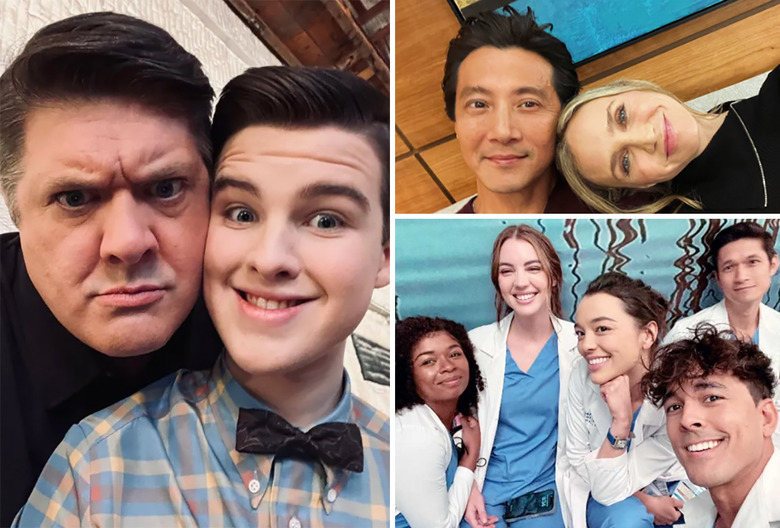 TV Stars Back at Work Behind the Scenes Photos