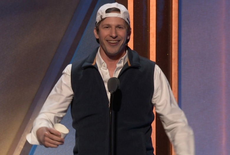 andy samberg culture awards cisters quote