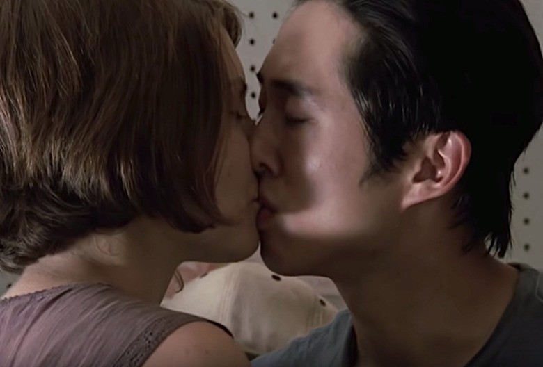 The Walking Dead Glenn/Maggie First Kiss