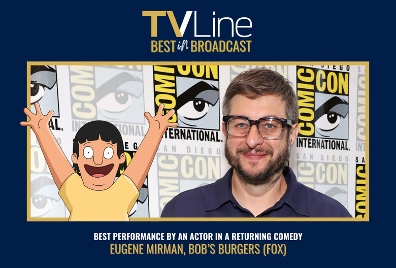 Best Performance by an Actor in a Returning Comedy: Eugene Mirman, Bob’s Burgers