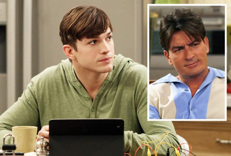 Two and a Half Men Ashton Kutcher Charlie Sheen