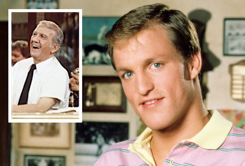 Woody Harrelson Cheers Coach Nicholas Colasanto