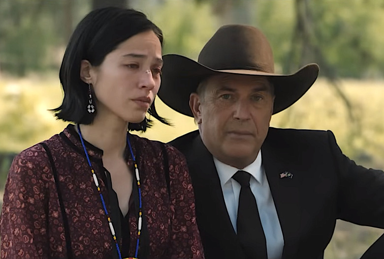 yellowstone season 5 baby funeral monica john