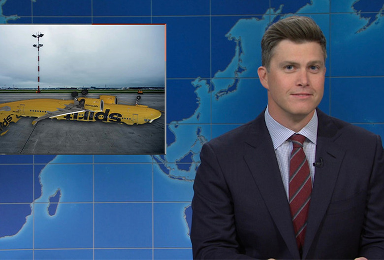 Weekend update colin jost spirit airlines quote