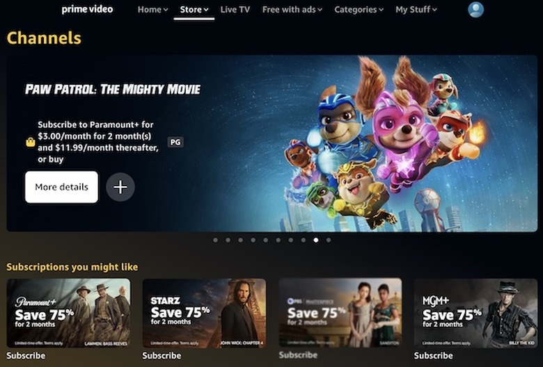 Prime Video Channels Black Friday Deals