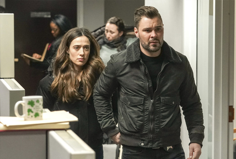 Marina Squerciati and Patrick John Flueger in Chicago P.D.