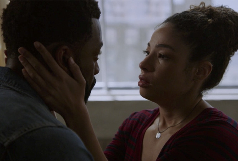 LaRoyce Hawkins and Amanda Payton in Chicago P.D. Season 9