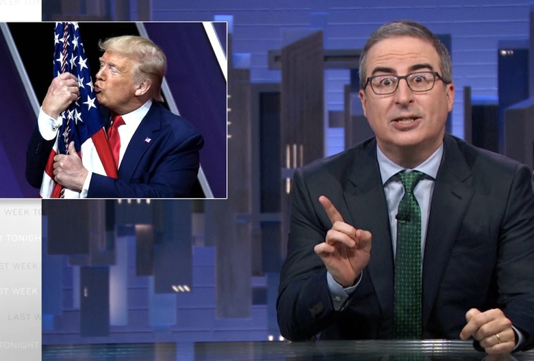 last week tonight trump babe be serious quote