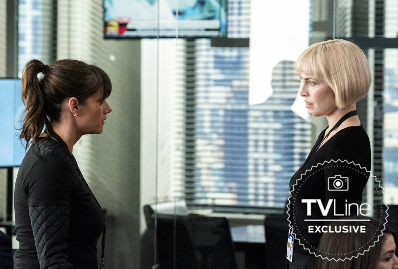 Missy Peregrym as Special Agent Maggie Bell and Charlotte Sullivan as Jessica Blake