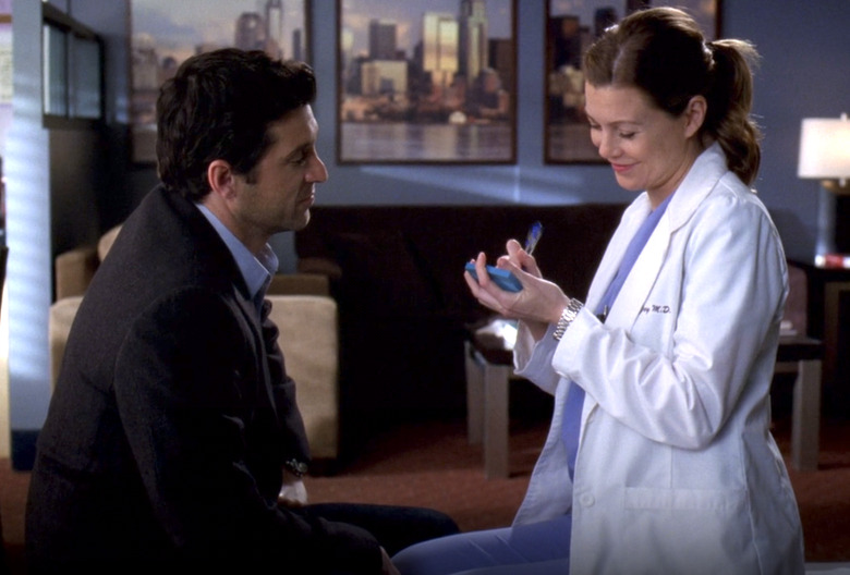 greys meredith derek post it wedding
