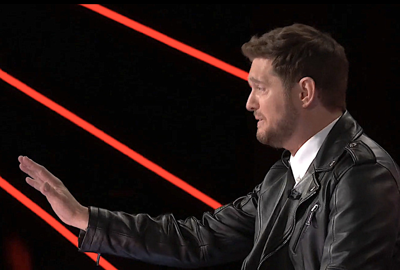 the voice michael buble diapers quote