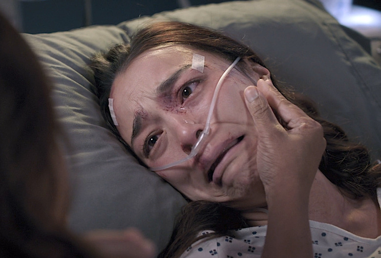 Rude Awakening (Season 21, Episode 7)
We were as devastated as Mika when she regained consciousness following a devastating car wreck with her cancer-stricken sister, only to be informed by Bailey’s stricken expression that Chloe hadn’t survived.