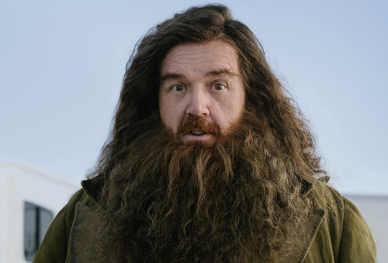 Nick Frost as Hagrid In HBO's Harry Potter Series