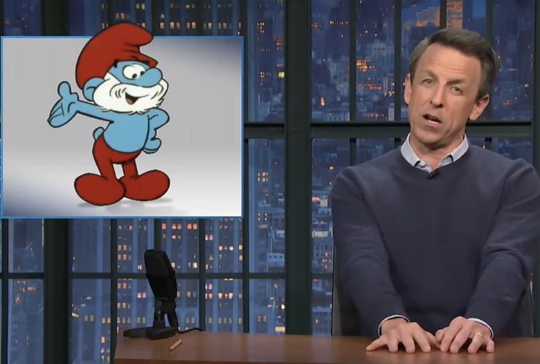 late night with seth meters smurfs quote