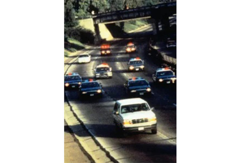O.J. Simpson Bronco Chase, Los Angeles, CA, 06-17-1994.
