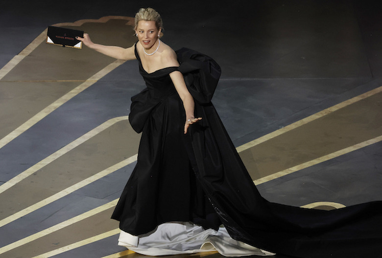 Elizabeth Banks Trips at Oscars