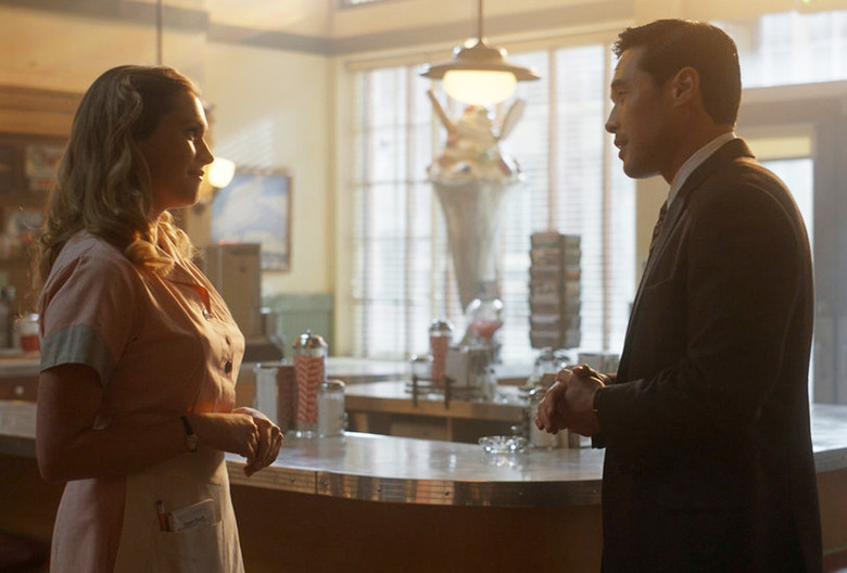 Eliza Taylor and Raymond Lee in Quantum Leap