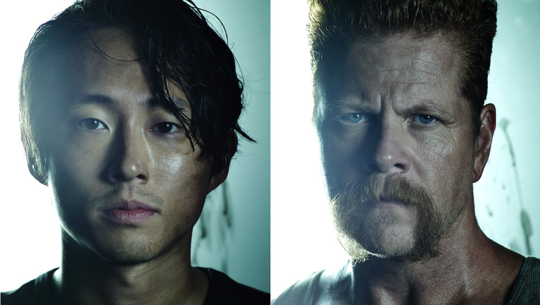Steven Yeun & Michael Cudlitz as Glenn Rhee & Abraham Ford on 'The Walking Dead' (Courtesy of AMC)