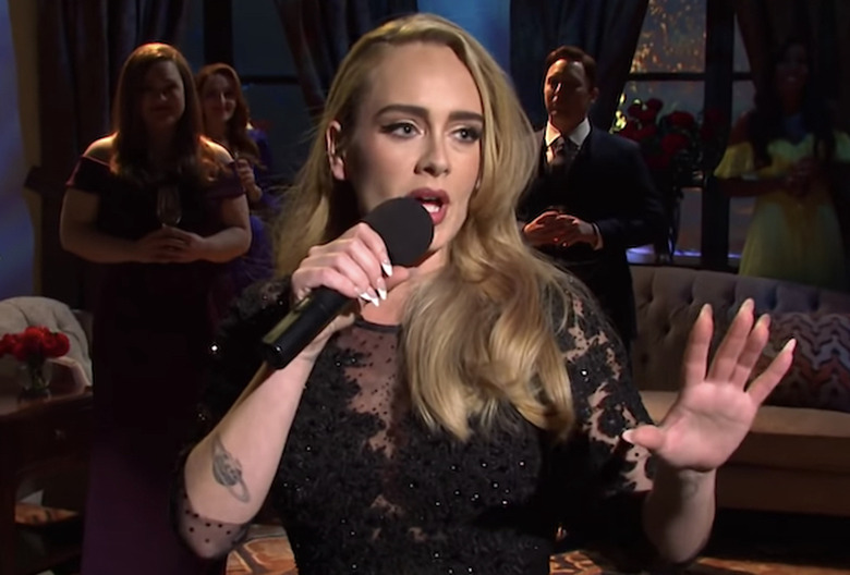 Adele signing - 'Saturday Night Live' Bachelor Sketch Video