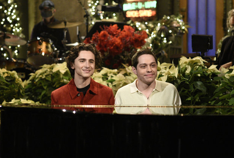 SNL - Timothee Chalamet and Pete Davidson