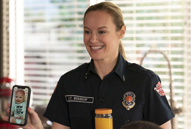 STATION 19 - “My Way” - Andy Herrera earns her captain’s stripes as she fearlessly leads her team during a life-or-death emergency at Seattle’s most beloved landmark. Vic struggles with emotional burnout, and Maya helps Carina navigate some difficult news. THURSDAY, APRIL 11 (10:01-11:00 p.m. EDT) on ABC. (Disney/James Clark)
DANIELLE SAVRE