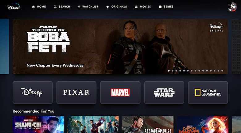 Disney Plus Screen