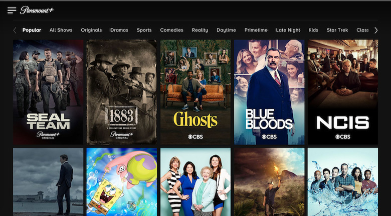 Paramount Plus Screen
