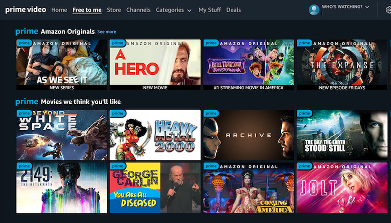 Prime Video Screen