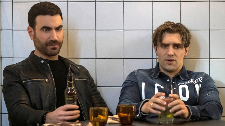 Ted Lasso's Brett Goldstein and Phil Dunster as Roy Kent and Jamie Tartt in Season 3