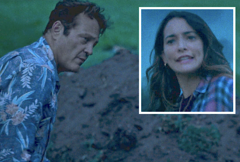 bad monkey standing in a grave quote