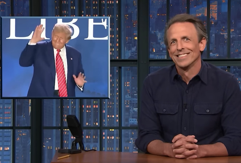 late night with seth meyers trump dancing gay bar quote