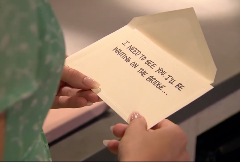 The Bachelorette Gabby Note