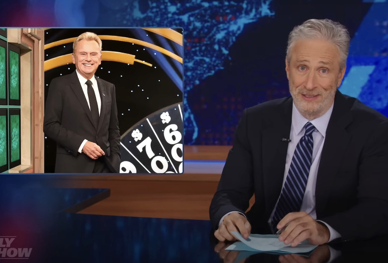the daily show jon stewart pat sajak just doing mondays quote